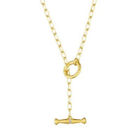 Penny Preville 18K Yellow Gold Flat Link Diamond Necklace