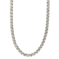 Platinum 4 Prong Diamond Line Necklace, Platinum, Long's Jewelers