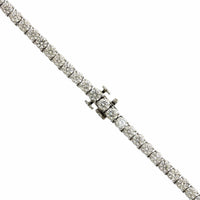 Platinum 4 Prong Diamond Line Necklace, Platinum, Long's Jewelers