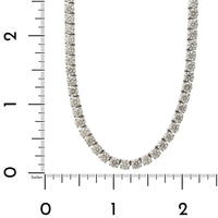 Platinum 4 Prong Diamond Line Necklace, Platinum, Long's Jewelers