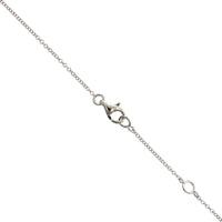 14K White Gold Open Pear Shape Diamond Necklace
