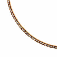 Etho Maria 18K Rose Gold Pave Diamond Collar Necklace
