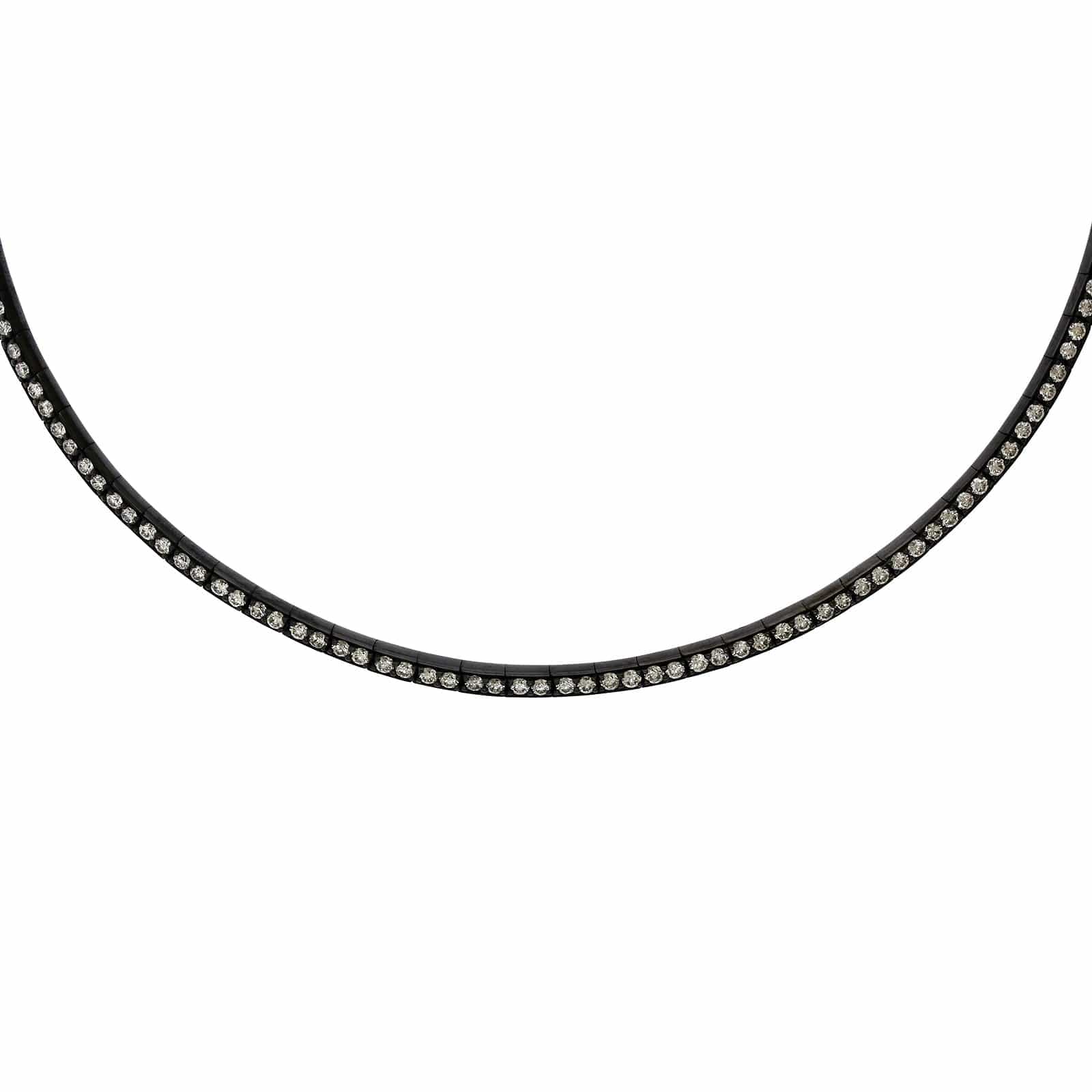 Etho Maria Blackened Diamond Collar
