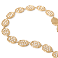 Lunaria 18K Yellow Gold Pave Diamond Necklace, Long's Jewelers