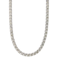 18K White Gold Diamond Tennis Necklace