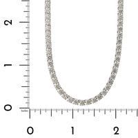 18K White Gold Diamond Tennis Necklace