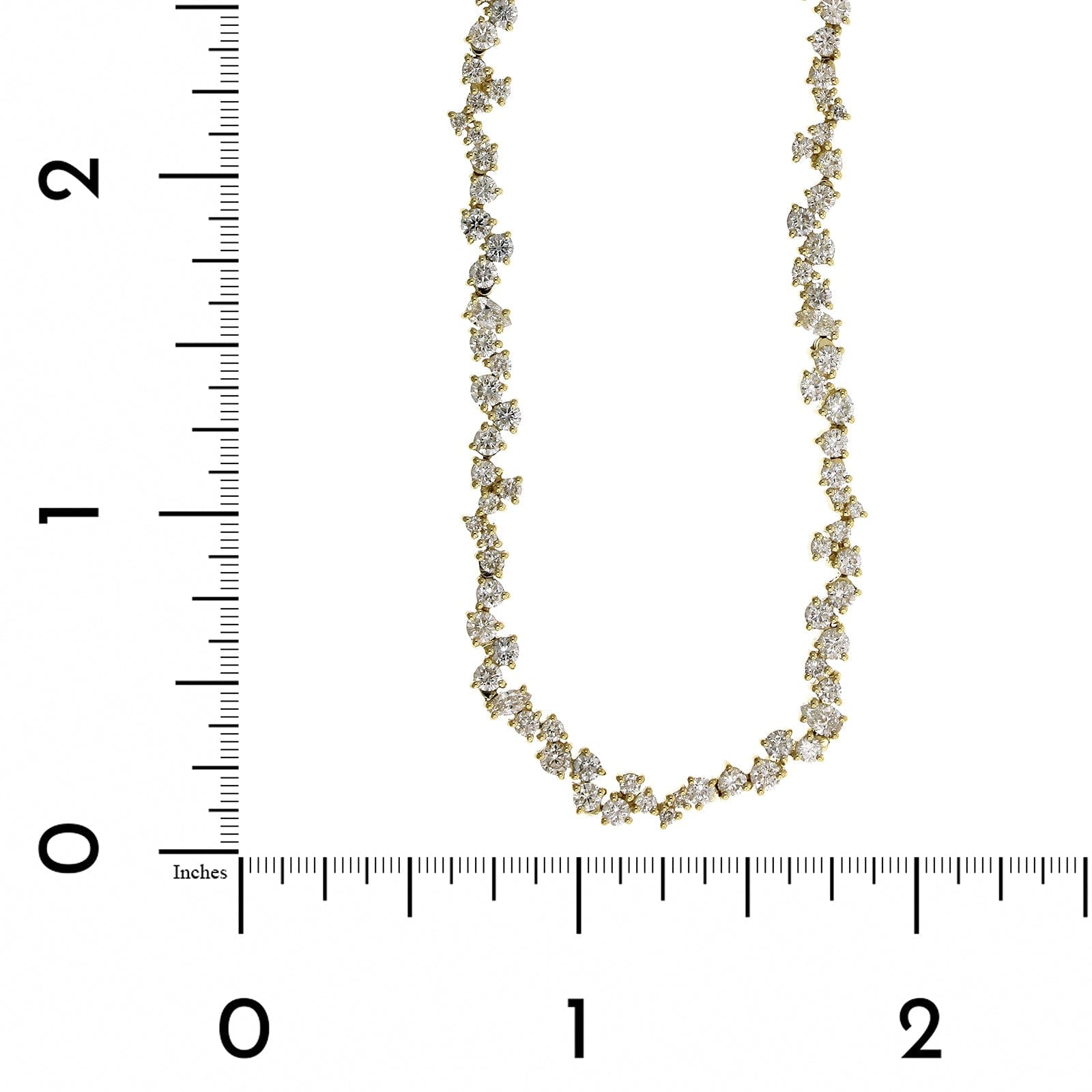 Penny Preville 18K Yellow Gold Diamond Half Choker Necklace