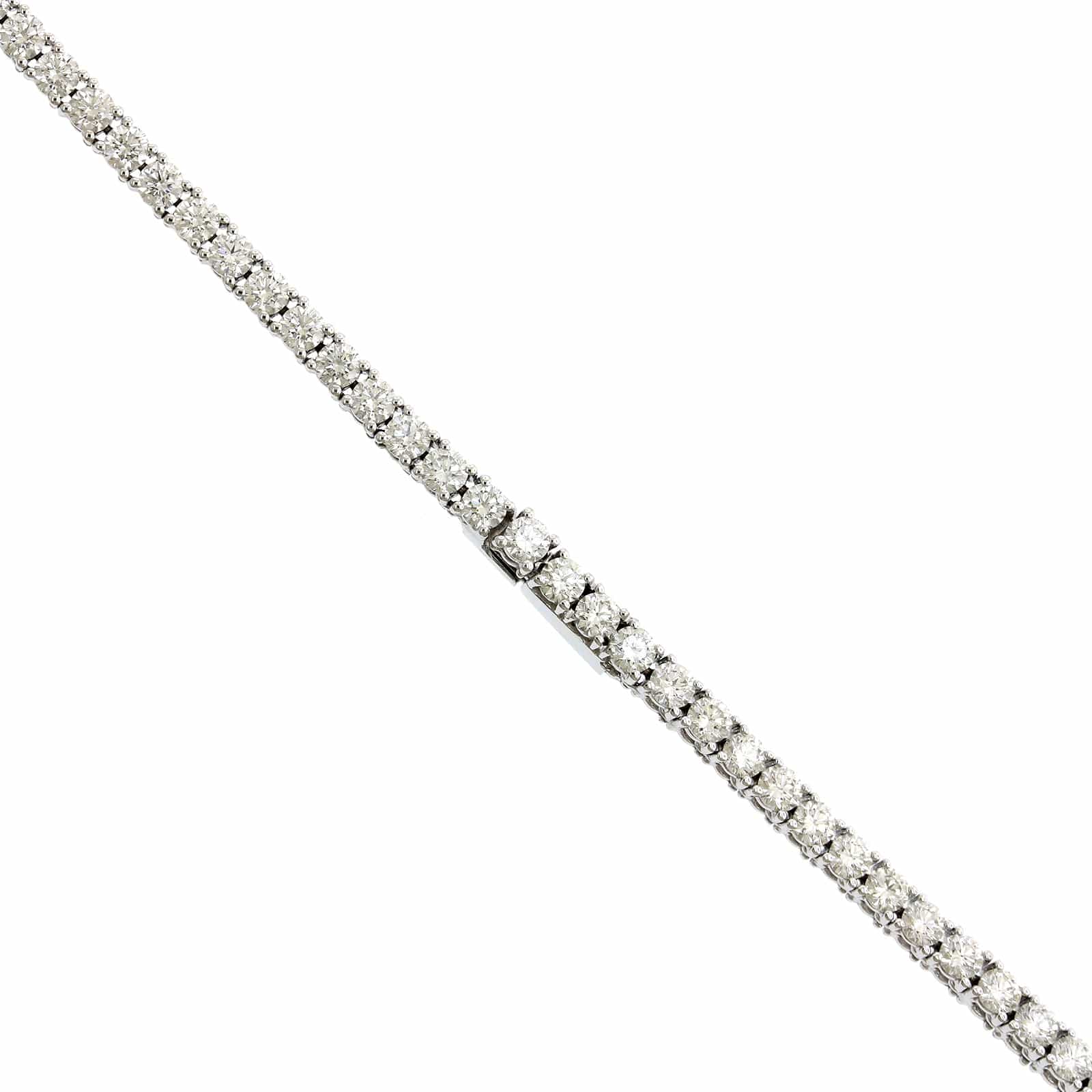 18K White Gold Diamond Opera Necklace