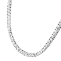 18K White Gold Half Line Diamond Necklace, 18k white gold, Long's Jewelers