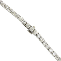 18K White Gold Diamond Tennis Necklace