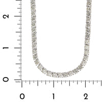 18K White Gold Diamond Tennis Necklace