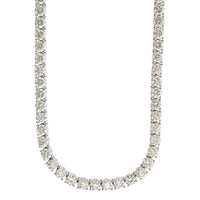 18K White Gold Diamond Line Necklace, Longs Jewelers