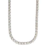 18K White Gold Diamond Line Necklace, Longs Jewelers