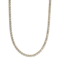 18K Yellow Gold Diamond Line Necklace, Longs Jewelers