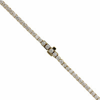 18K Yellow Gold Diamond Line Necklace, Longs Jewelers