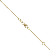 18K Yellow Gold Smiley Style Graduated Diamond Necklace, Longs Jewelers