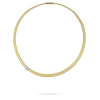Marco Bicego Masai 18K Yellow Gold Single Strand Diamond Station Necklace
