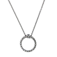 Roberto Coin 18K White Gold Diamond Circle Necklace