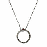 Roberto Coin 18K White Gold Diamond Circle Necklace