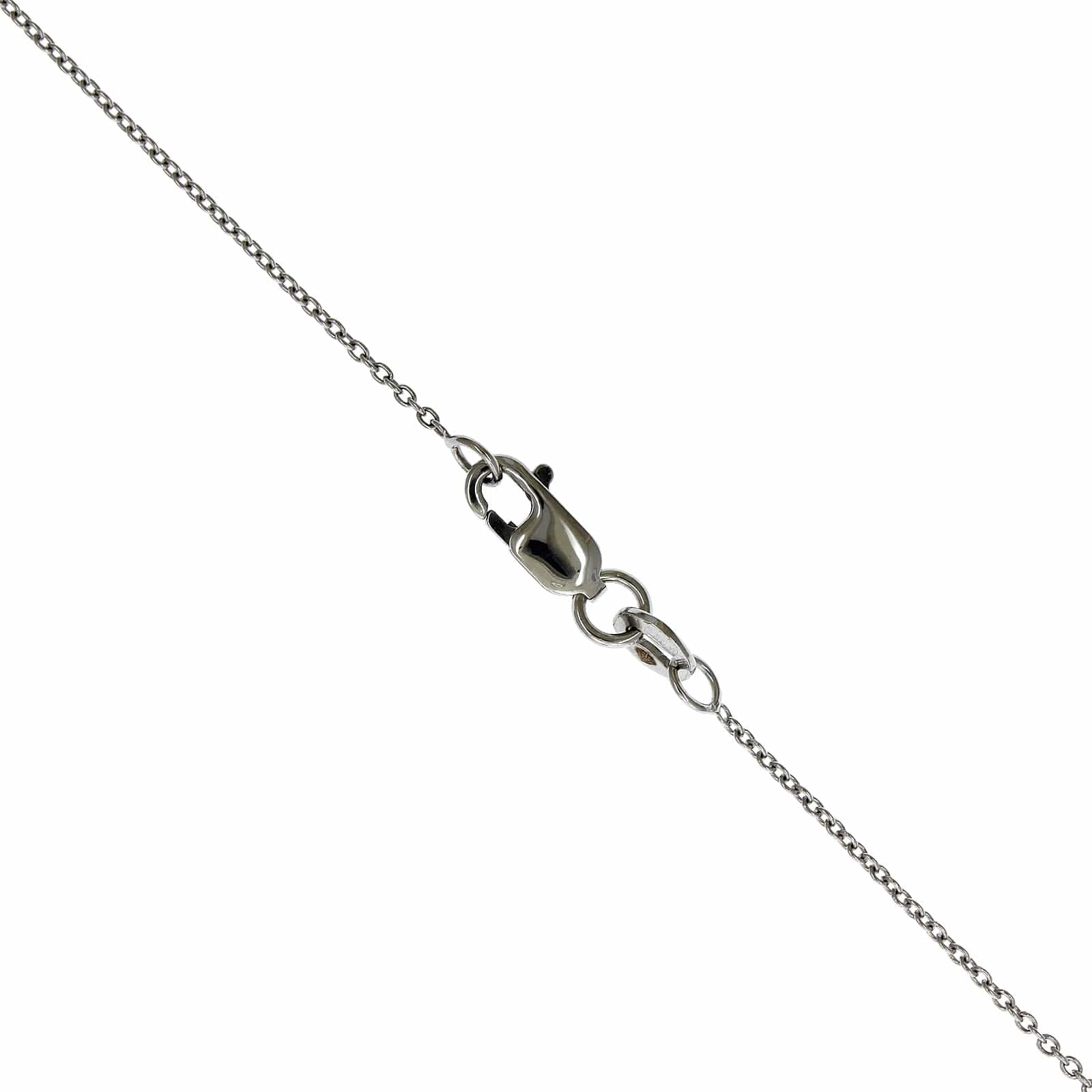 Roberto Coin 18K White Gold Diamond Circle Necklace