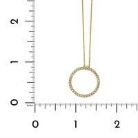 Roberto Coin 18K Yellow Gold Medium Diamond Circle Necklace