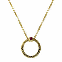 Roberto Coin 18K Yellow Gold Diamond Circle Necklace