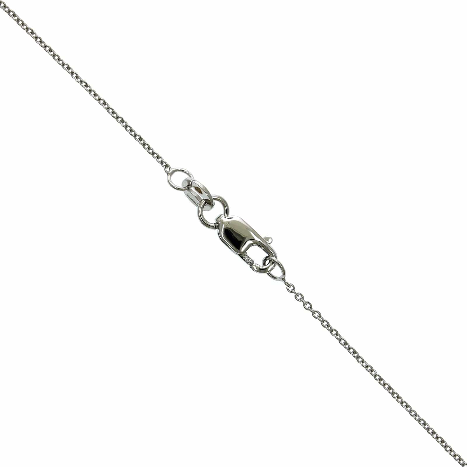 Roberto Coin 18K White Gold "K" Initial Diamond Necklace