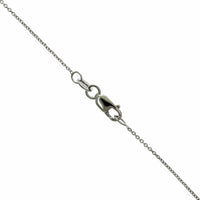 Roberto Coin 18K White Gold "R" Initial Diamond Necklace