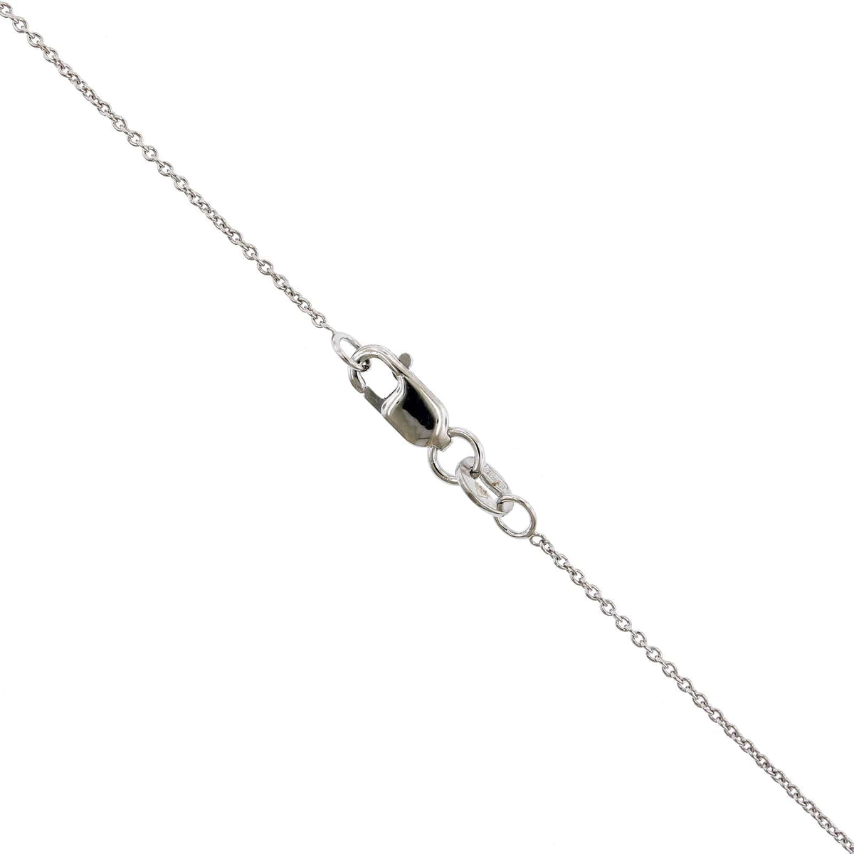Roberto Coin 18K White Gold "T" Initial Diamond Necklace