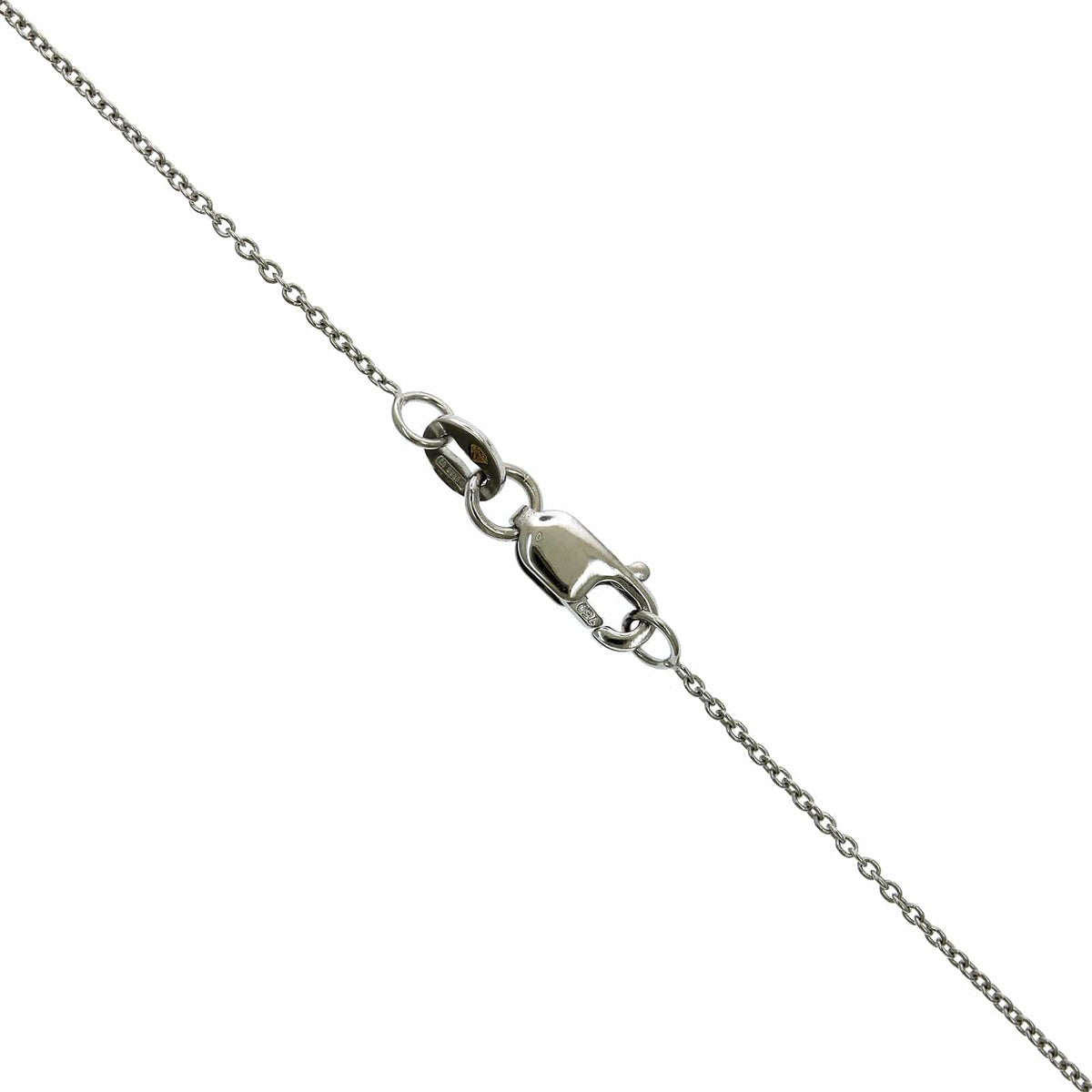 Roberto Coin 18K White Gold "O" Initial Diamond Necklace