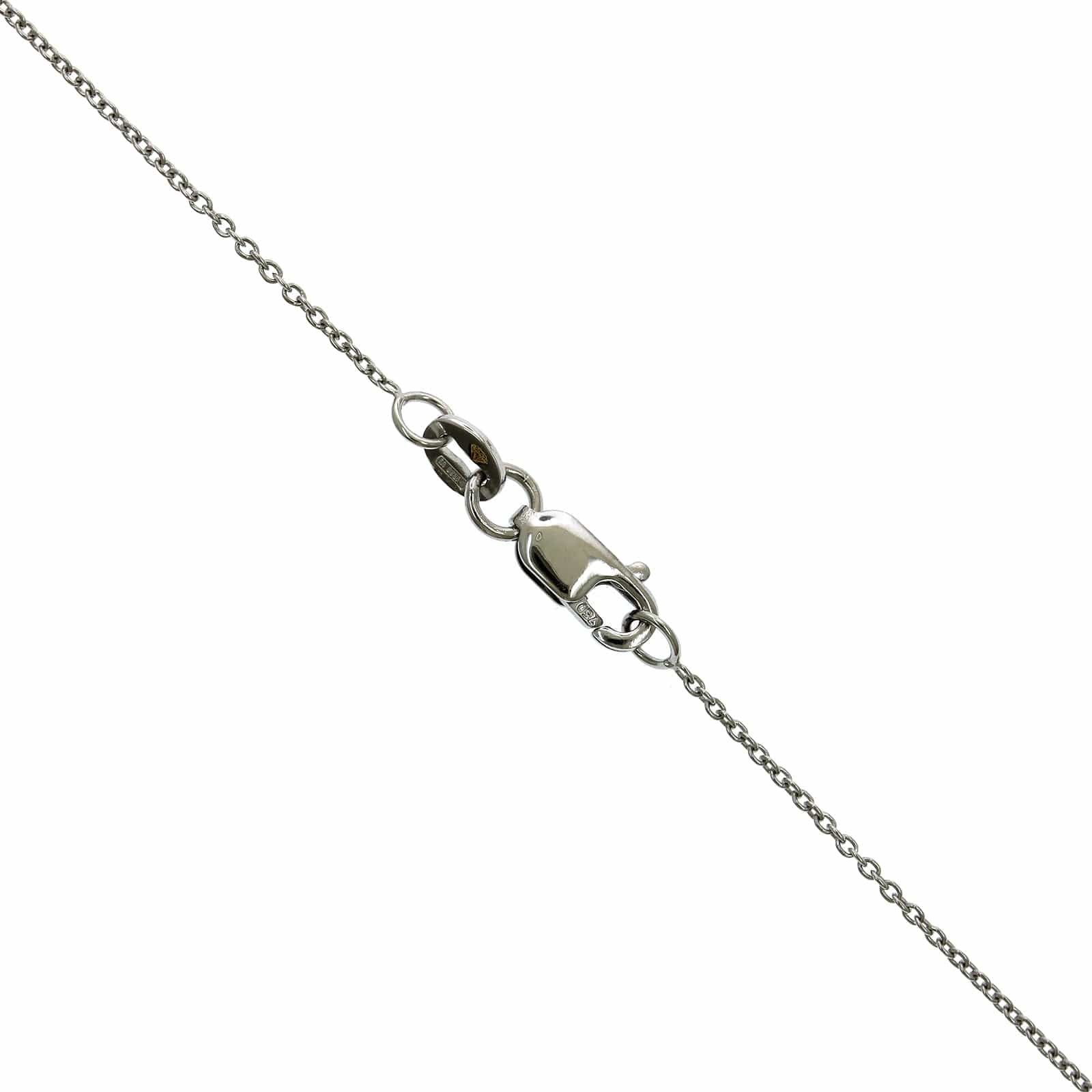 Roberto Coin 18K White Gold "O" Initial Diamond Necklace