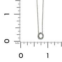 Roberto Coin 18K White Gold "O" Initial Diamond Necklace