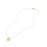 Initial Charm Necklace with Diamonds in 18K Gold