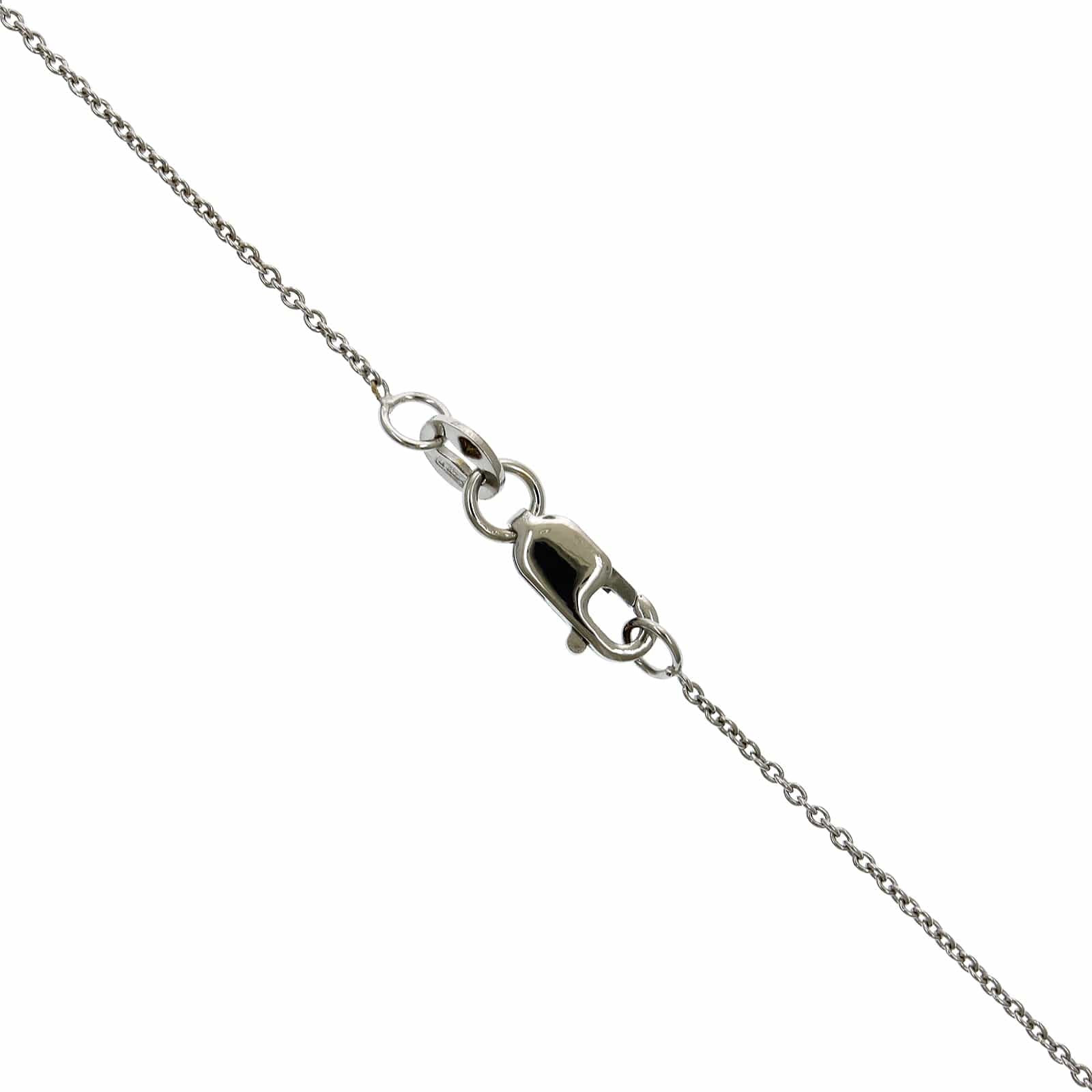 Roberto Coin 18K White Gold "D" Initial Diamond Necklace