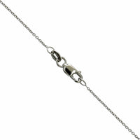 Roberto Coin 18K White Gold "I" Initial Diamond Necklace