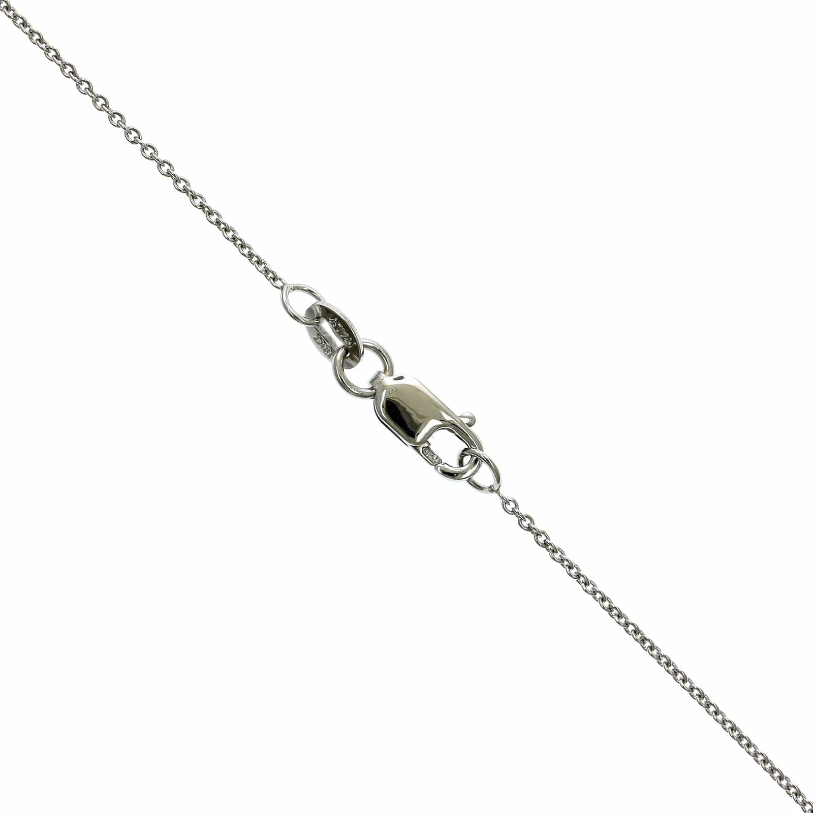 Roberto Coin 18K White Gold "V" Initial Diamond Necklace