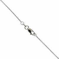 Roberto Coin 18K White Gold "E" Initial Diamond Necklace