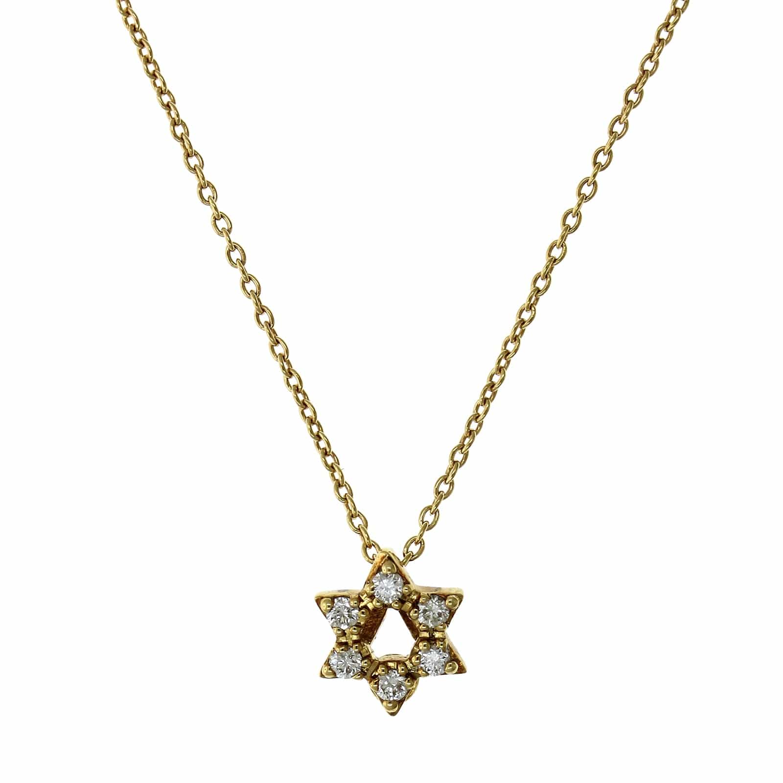 Roberto Coin 18K Yellow Gold Star of David Diamond Pendant