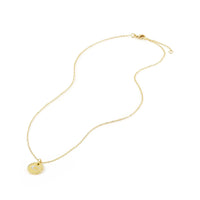 Initial Charm Necklace with Diamonds in 18K Gold