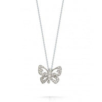 Roberto Coin 18K White Gold Butterfly Diamond Pendant