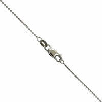 Roberto Coin 18K White Gold "F" Initial Diamond Necklace