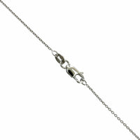 Roberto Coin 18K White Gold "U" Initial Diamond Necklace