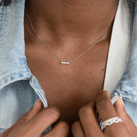 Dana Rebecca 14K White Gold Sylvie Rose Diamond Necklace