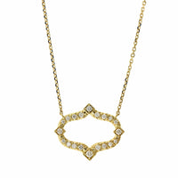 18K Yellow Gold Diamond Secret Garden Pendant