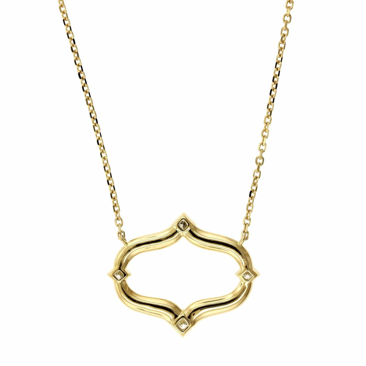 18K Yellow Gold Diamond Secret Garden Pendant