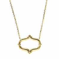 18K Yellow Gold Diamond Secret Garden Pendant