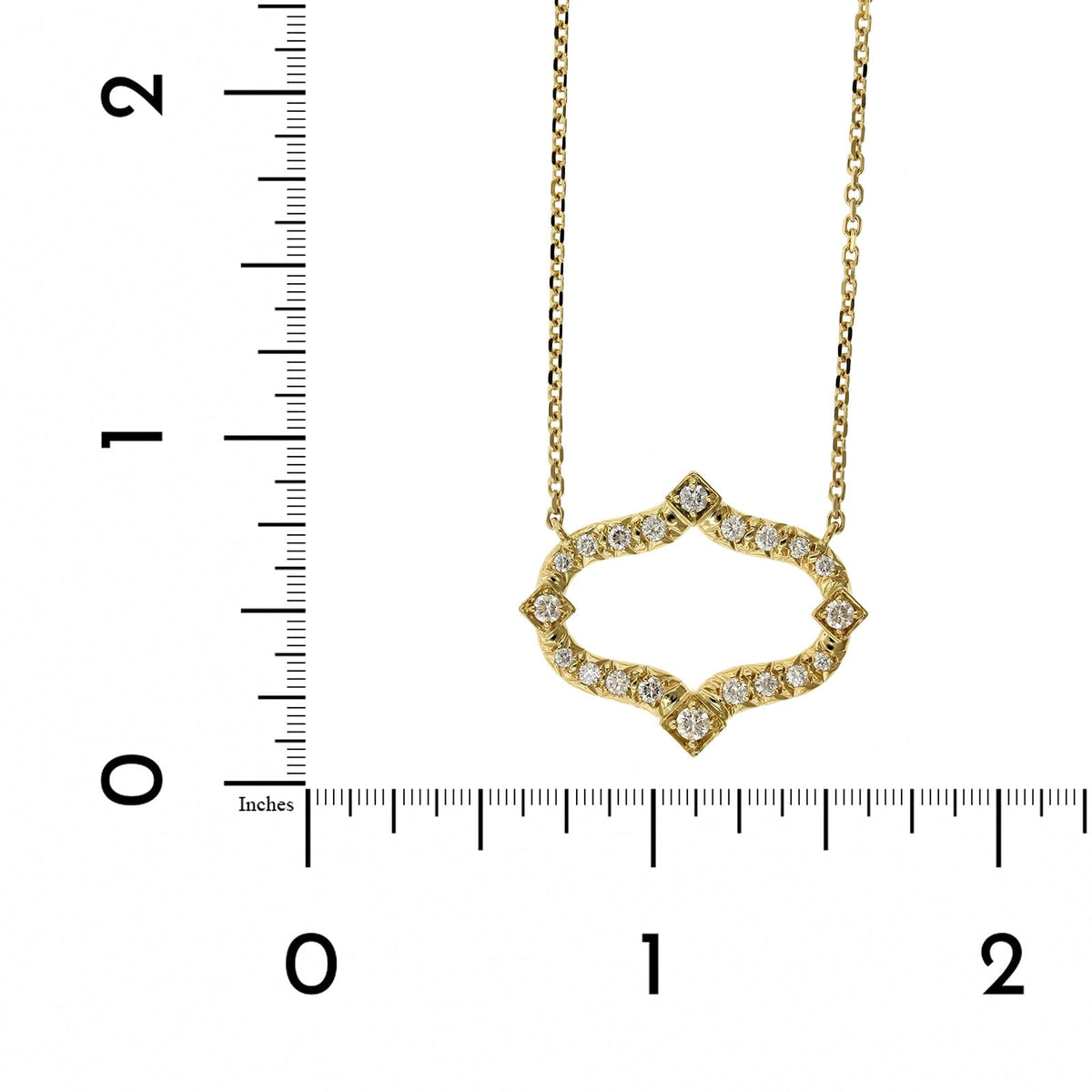 18K Yellow Gold Diamond Secret Garden Pendant