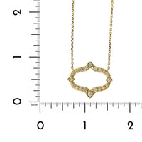 18K Yellow Gold Diamond Secret Garden Pendant