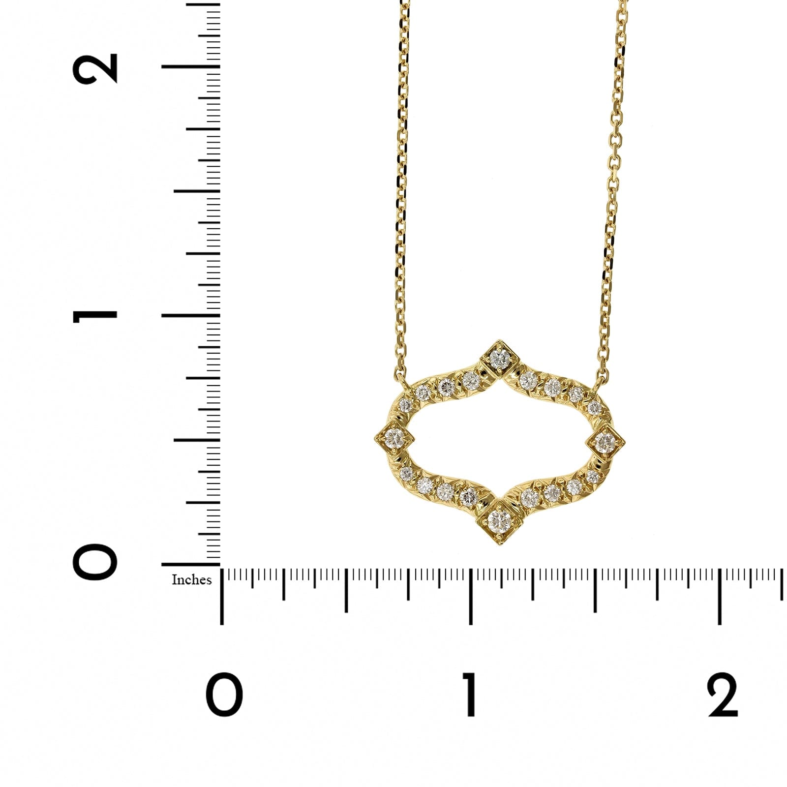 18K Yellow Gold Diamond Secret Garden Pendant