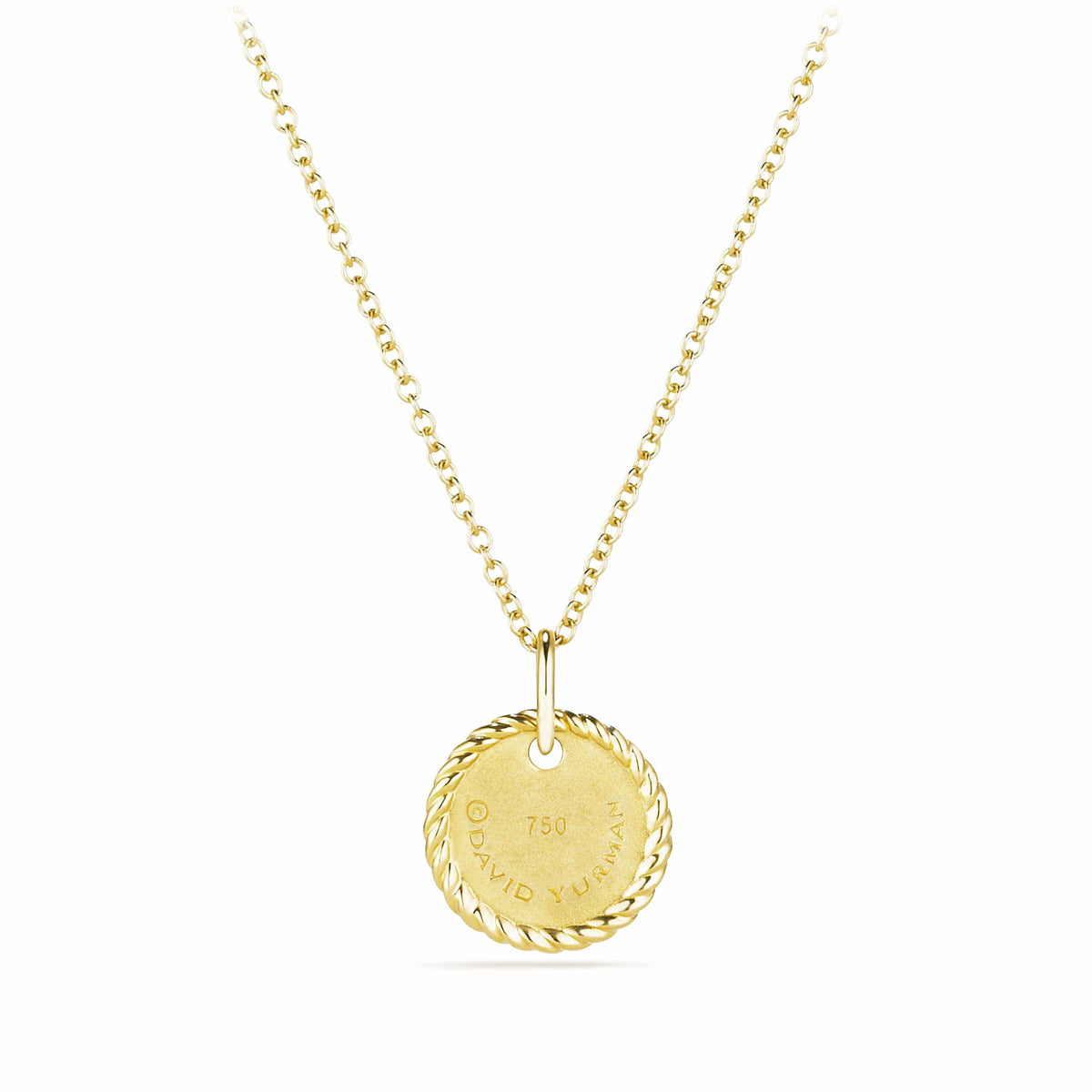 "G" Pendant with Diamonds in Gold on Chain